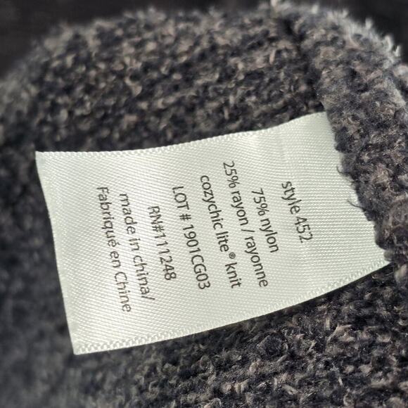 Barefoot Dreams Sweater Women L XL Cozy Chic Lite Cardigan Wrap Long Marled - Picture 8 of 10